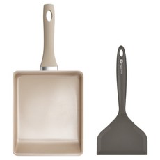WAGENSTEIGER 電磁爐 IH Edel 玉子燒鍋 + 矽膠鍋鏟 深灰色組合, 1個, 24cm