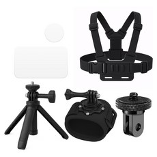SPACE SHIELD Insta360 GO Ultra 相容運動相機 YouTube 自拍 Vlog 必備固定座三腳架配件 5件組, 1套, 單一商品