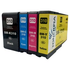 (주)토너피아 SL-J3520w J3523w J3525w J3560FW J3570FW 삼성 프린터 호환잉크 4종 세트, 검정, 파랑, 빨강, 노랑, 1세트