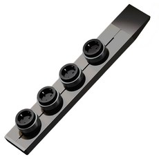 GONEO 軌道式高容量Power Track 4孔延長線 黑色 500mm, 1個