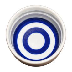 佐和 日本製 蛇目酒杯 6.3 x 7cm, 白色, 1個