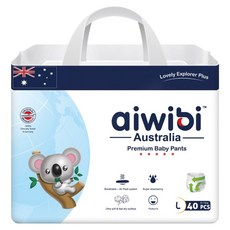 aiwibi 愛薇彼 森語棉褲型紙尿褲 9~14kg, 40片, 大碼 (L)
