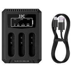 JJC 理光 GR3X GR3 DB-110 電池專用多功能充電器, 1個, DCH-110TC