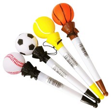 agaplus 趣味原子筆4件組 0.5mm, 射門運動球, 1套