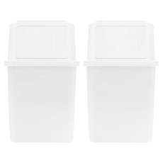 AllULiving 大容量資源回收分類桶 40L x 2入, 白色