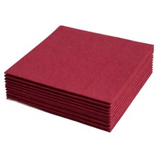 Hwigyeongil 布質感一次性餐巾, 1入, 10個, 酒紅色