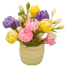 Alleophom 迷你花盆裝飾品 L261-0078M, 混色, 1個