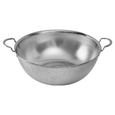 GREENDOOR 不鏽鋼沖孔雙耳瀝水籃 韓國製造, 單一顏色, 1個