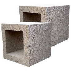 위드블럭 버라이어티 인테리어 마감 사각형 공간블럭, 화이트 브라운, 2개