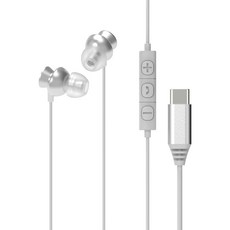 아이리버 고음질 C타입 노이즈캔슬링 알루미늄 커널형 유선 이어폰 갤럭시 아이폰, 화이트, ICP-G709