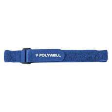 POLYWELL 寶利威爾 扣環式魔鬼氈束帶 藍色 20 x 2cm PW15-T65-1127, 1個