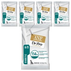 ANF 강아지 닥터프로 다이아베틱 사료, 혈액순환, 40g, 5개