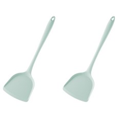 스택잇 플래티넘 실리콘 조리도구 후라이팬 계란말이 뒤집개, 그린, 2개