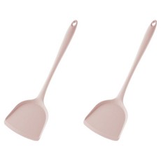 스택잇 플래티넘 실리콘 조리도구 후라이팬 계란말이 뒤집개, 핑크, 2개
