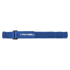 POLYWELL 寶利威爾 扣環式魔鬼氈束帶 藍色 30 x 2cm PW15-T65-1128, 1個