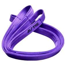 TIS 산업용 라운드 슬링 벨트 평형 1t 4겹 퍼플, 1개