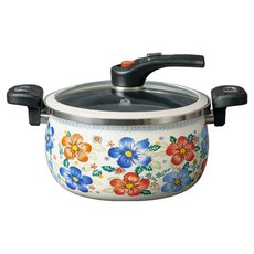 Noi-berg 頂級 IH 低壓壓力鍋, 花朵, 1個, 7L