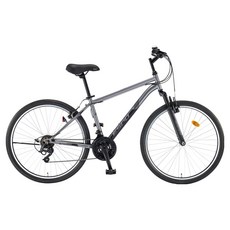 레스포 태풍SF 26 MTB 스틸 림 브레이크 15.7kg 신장 150~180cm 방문설치, 다크실버무광, 66.0cm(26인치)