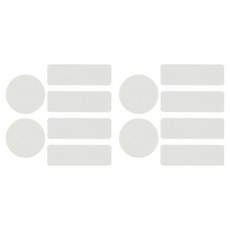 마켓피아 구멍 수선 운동화 패치 6종, 화이트, 2개