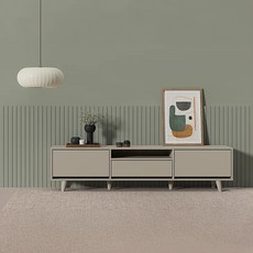 한샘 클린트2 거실장 1800 방문설치, 머드베이지