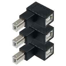 Coms USB 2.0 B型 90度 彎頭 向上 延長轉接頭 3p, 1個, DP144