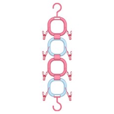 The Flow Commerce 門後縫隙收納掛架 多功能掛鉤 4入組, 粉藍色, 1套