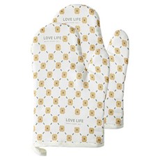 존글로벌 실리콘 오븐 장갑 양손착용 세트, 아이보리, 1세트