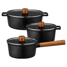 WAGENSTEIGER The Baum 鈦金陶瓷鍋具3件組, 單一顏色, 1套, 單柄鍋 18cm + 雙耳鍋 20cm + 火鍋 24cm