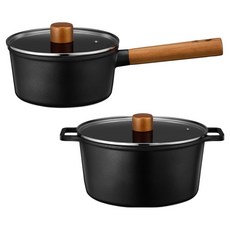 바겐슈타이거 더바움 티타늄 세라믹냄비 2종 세트, 1세트, 편수 18cm + 곰솥 24cm