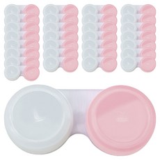 오어스 콘텍트 렌즈 땅콩 케이스 50p, 핑크, 2개
