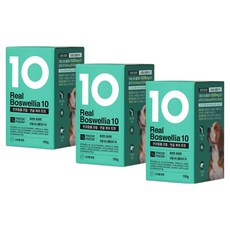 퍼센트퍼센트 강아지 리얼보스웰리아10 100g, 3개, 뼈/관절강화, 130정