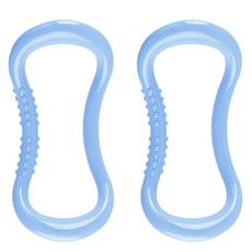 스모글 스트레칭 요가링 돌기형, 블루, 2개