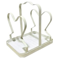 라보비아 주방 조리대 정리 도마 수납 물받이 냄비뚜껑 거치대 18.3 x 13.5 x 18.3 cm, 화이트, 1개