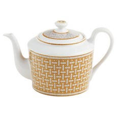 HERMES 愛馬仕 馬賽克24K金茶壺 026018P, 混合色, 1個, 850ml
