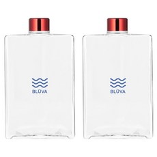 Bluba New Water Book 水瓶, 藍色波浪酒紅, 2個, 500ml