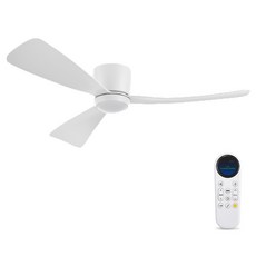 남차파워 LED 삼색 디밍 조명 저소음 모터 9단계 선풍기 실링팬 130cm + 스마트 디지털 리모컨 세트 NB-3, 화이트