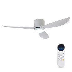 남차파워 LED 삼색 디밍 조명 저소음 모터 9단계 선풍기 실링팬 130cm + 스마트 디지털 리모컨 세트 NB-2, 화이트 화이트