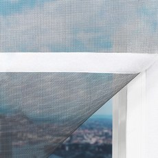 NK ROLL SCREEN 窗戶可拆卸防蚊網 + 白色魔鬼氈套組, 1套