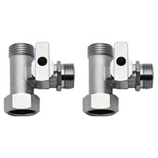 Kotech plusbrand 浴室Plus 黃銅 T型閥 鎖定功能 水管轉接頭 馬桶坐墊用配件, 單一顏色