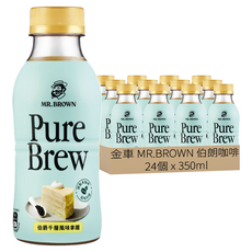 金車 MR.BROWN 伯朗咖啡 PureBrew伯爵千層風味, 24個, 350ml