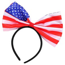 마켓피아 패션 코스프레 국기 리본 머리띠, 미국 국기, 1개