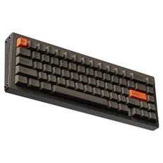 Melgeek REAL67 機械式電競有線無數字鍵盤, REAL67-T-0210, 矽膠灰, 磁軸(磁鐵軸)