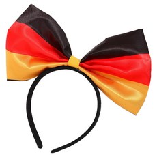 마켓피아 패션 코스프레 국기 리본 머리띠, 독일의 국기, 1개