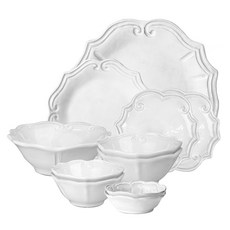 VBC CASA Incanto 巴洛克 2人份居家餐具組 VBCS014 11件組, 白色, 1套, 11種