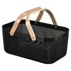 Lehome 廚房整理收納籃, 黑色, 1個