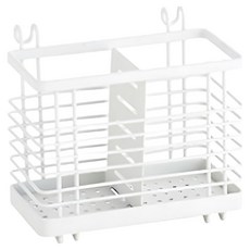 Kusso 廚房鐵製筷架 大型 16 x 10 x 14.5 cm, 白色, 1個