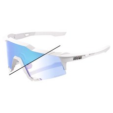 100% Speedcraft XS Bastille 限定版, 珍珠白亮粉 + 藍色鏡面光致變色鏡片, 1個