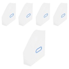 ECO Chungwoon PP 直立式文件收納盒 A4, 天藍色, 5個