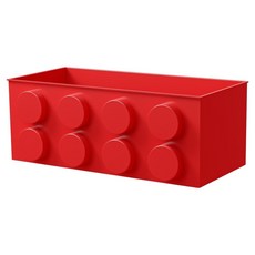 마다꾸미 자석 블럭 디자인 데스크 정리 연필꽂이 직사각형, 11 레드, 1개