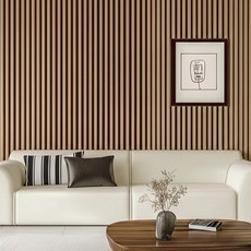 阿爾羅 黏貼式條形泡棉壁紙 60cm x 3m, 木棕色, 1個